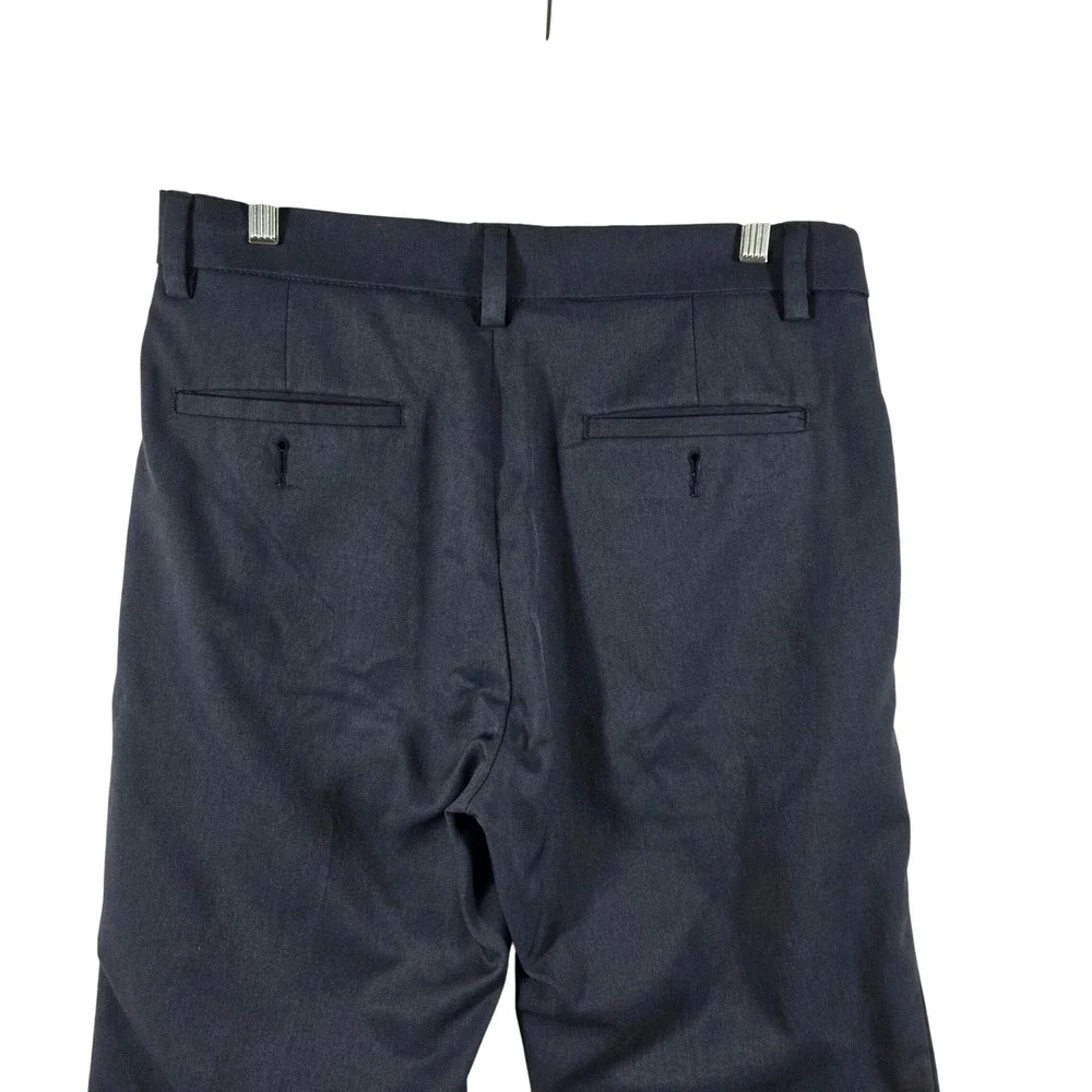 Haggar Cool Right Performance Flex Mens 32x32 Navy Blue Golf Pants
